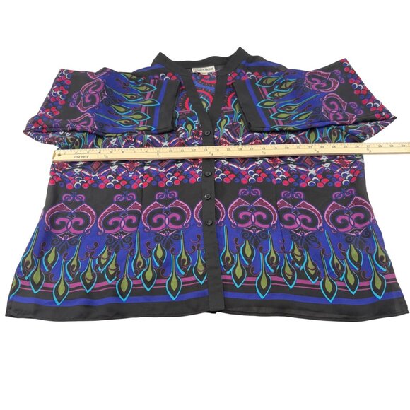 Danny & Nicole Women's Blouse‎ 22W Long Sleeve Button Up Jacket - Picture 6 of 6